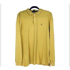 NAUTICA Men's Yellow Cotton LS Pullover‎ Sz XL